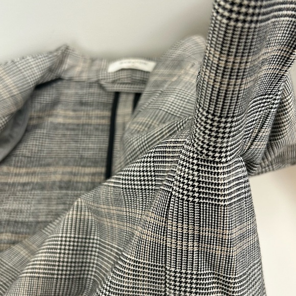 Babaton Power Hip Blazer Size 2 Grey Plaid - Picture 10 of 11